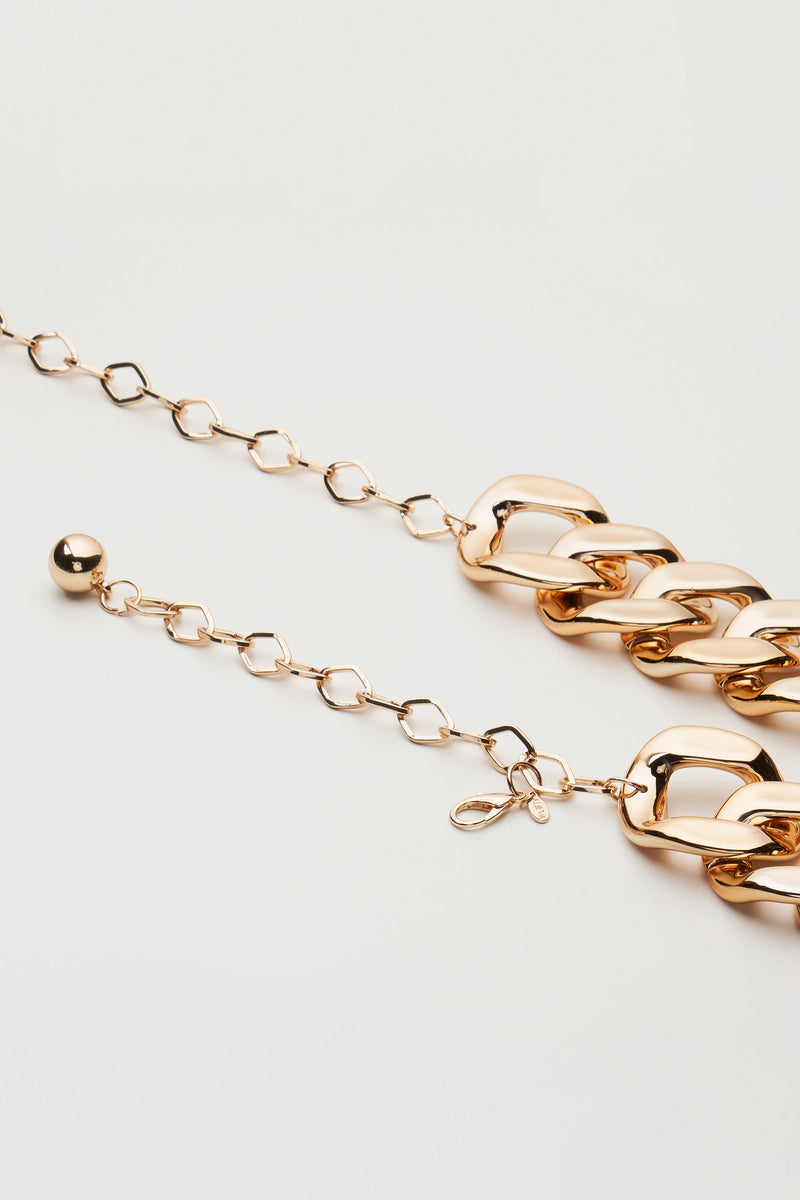 Tonia Chain Plastic Belt (Gold) display picture 1