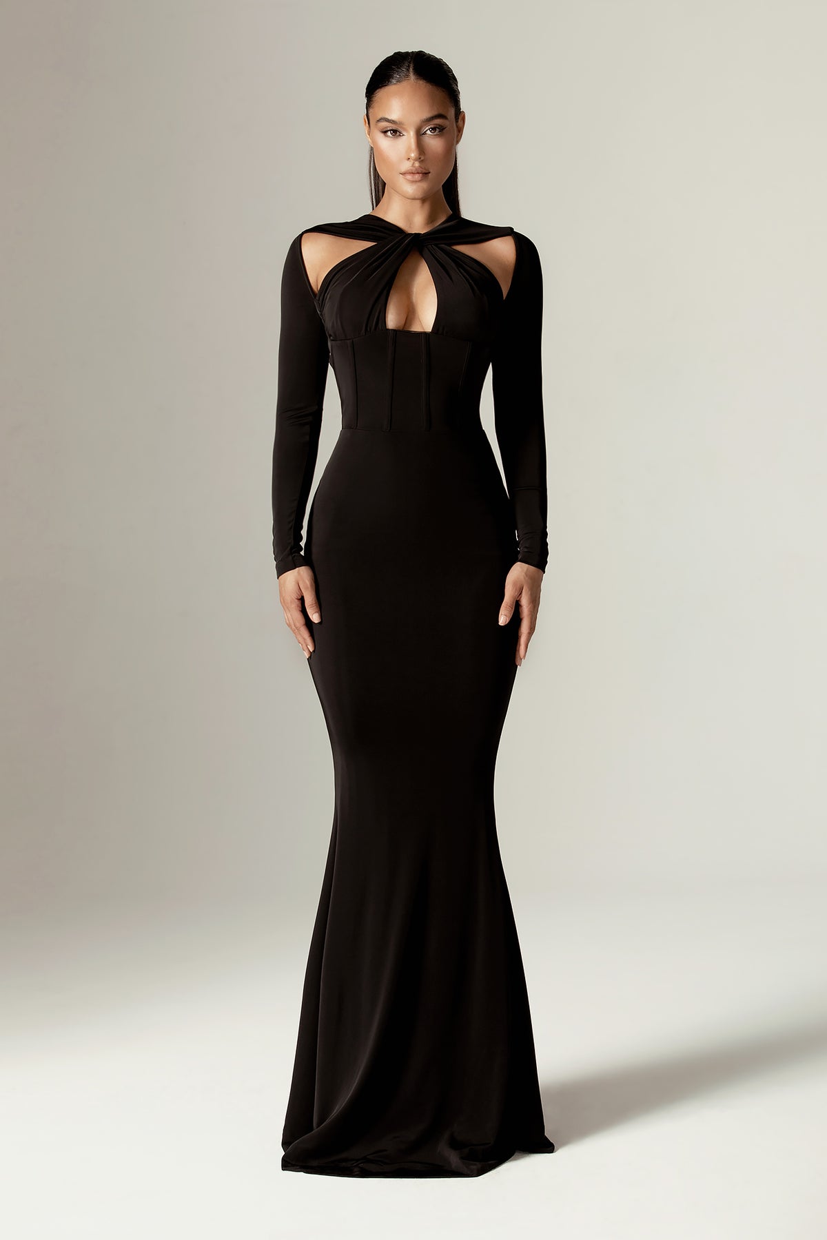 criss cross long dress Criss Cross Halter Neckline Fit and Flare Long Dress White