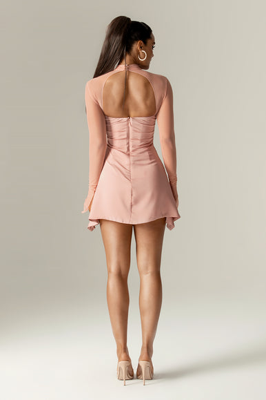 green emerald velvet dress Ramie Strapless Mini Dress | Dusty Pink | Womens