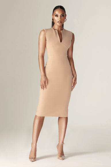 fashion halter dress AMARIS PADDED HALTER DRESS IN LILAC main image 0