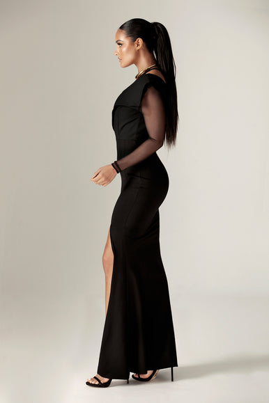 knee length dresses for ladies Abigail Lace Maxi Dress
